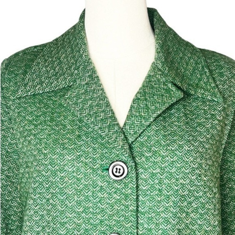 Pendleton Wool Pointed Collarjacket Shacket Green… - image 2